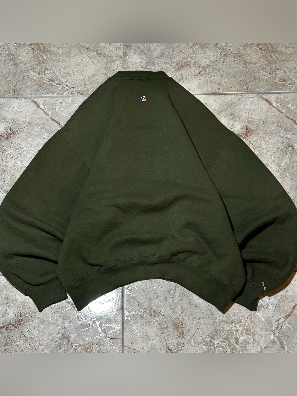 Vintage Jerzees Olive Green Crewneck Sweater - Men's - Picture 2 of 6